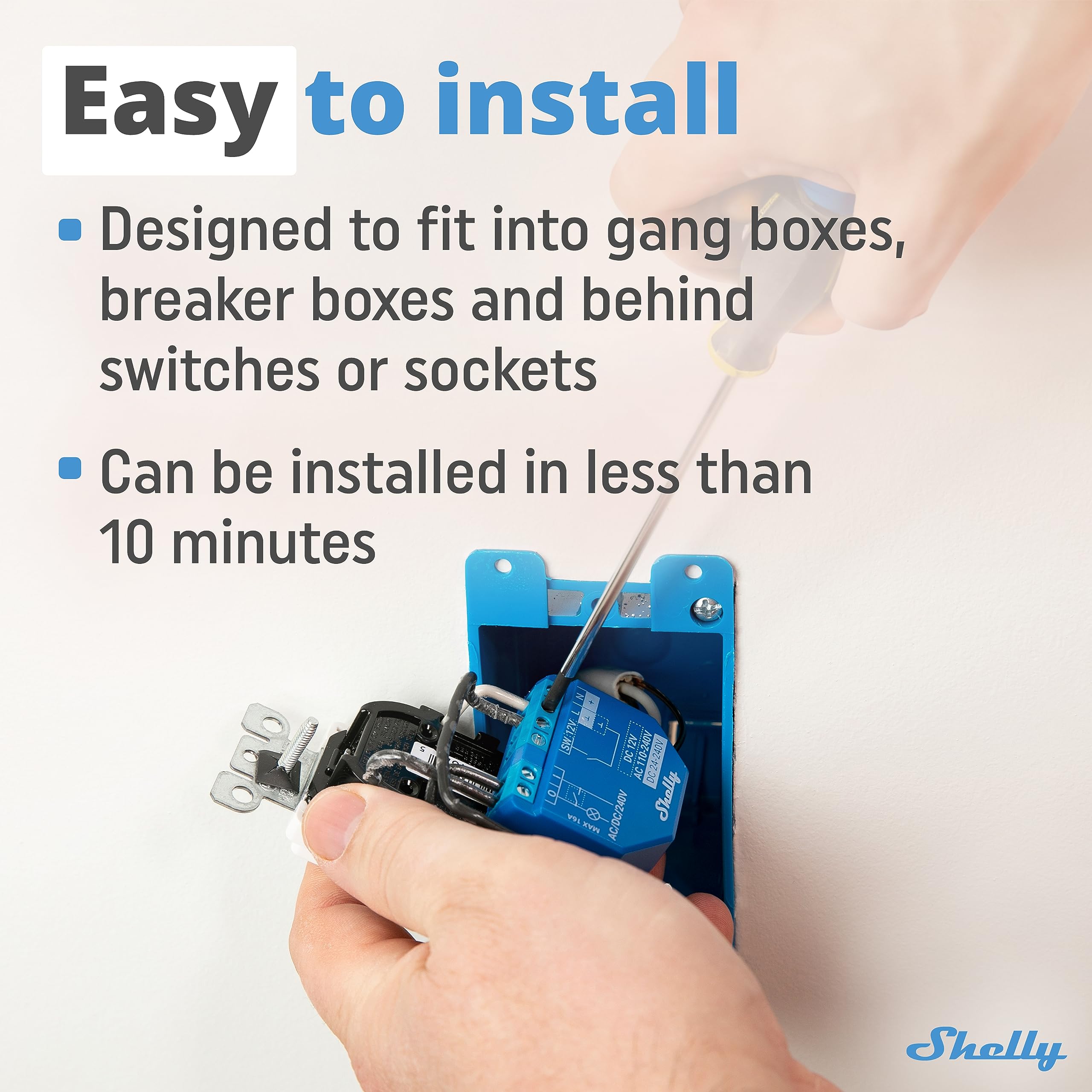 Amazon.co.jp: Shelly Plus 1 Relay Switch, WiFi Smart Home